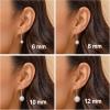 PAVOI Handpicked AAA+ Quality Freshwater Cultured Pearl Earrings Leverback Dangle Stud Pearl Earrings(Yellow Gold)
