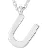 PAVOI 14K Gold Plated Initial Necklace | Letter Necklaces for Women(- U)