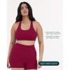 PAVOI ACTIVE Racerback Supportive Sports Bras for Women – High Support Scoop Neck Gym Workout Bra Removable Pads – HiPerform(Berry)