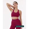 PAVOI ACTIVE Racerback Supportive Sports Bras for Women – High Support Scoop Neck Gym Workout Bra Removable Pads – HiPerform(Berry)