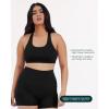 PAVOI ACTIVE Racerback Supportive Sports Bras for Women – High Support Scoop Neck Gym Workout Bra Removable Pads – HiPerform(Black)