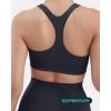 PAVOI ACTIVE Racerback Supportive Sports Bras for Women – High Support Scoop Neck Gym Workout Bra Removable Pads – HiPerform(Graphite)