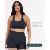 PAVOI ACTIVE Racerback Supportive Sports Bras for Women – High Support Scoop Neck Gym Workout Bra Removable Pads – HiPerform(Graphite)