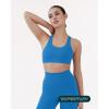 PAVOI ACTIVE Racerback Supportive Sports Bras for Women – High Support Scoop Neck Gym Workout Bra Removable Pads – HiPerform(Royal Blue)