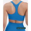 PAVOI ACTIVE Racerback Supportive Sports Bras for Women – High Support Scoop Neck Gym Workout Bra Removable Pads – HiPerform(Royal Blue)