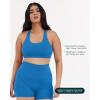 PAVOI ACTIVE Racerback Supportive Sports Bras for Women – High Support Scoop Neck Gym Workout Bra Removable Pads – HiPerform(Royal Blue)