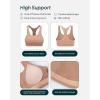 PAVOI ACTIVE Racerback Supportive Sports Bras for Women – High Support Scoop Neck Gym Workout Bra Removable Pads – HiPerform(Sienna)