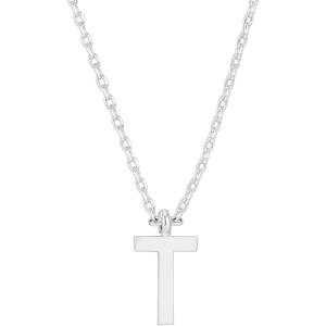 PAVOI 14K Gold Plated Initial Necklace | Letter Necklaces for Women(- T)