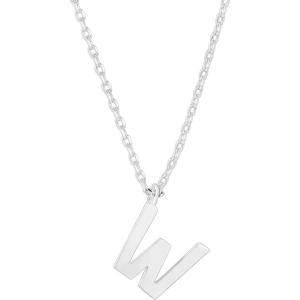 PAVOI 14K Gold Plated Initial Necklace | Letter Necklaces for Women(- W)