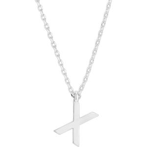 PAVOI 14K Gold Plated Initial Necklace | Letter Necklaces for Women(- X)