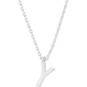 PAVOI 14K Gold Plated Initial Necklace | Letter Necklaces for Women(- Y)