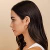 PAVOI 14K Gold Plated Hoop Earrings For Women | 4mm Flat Infinity Gold Hoops Women Earrings | Gold Plated Loop Earrings For Women | Lightweight Hoop Earrings Set(30 Millimeters)