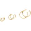 PAVOI 14K Gold Plated Hoop Earrings for Women – 2mm Thick Infinity Hoops – Lightweight Loop Earrings Set(30 Millimeters)