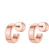 PAVOI 14K Gold Plated Thin Square Edge Open Hoop Earrings for Women | Trendy Lightweight Open Hoops(10.0 Millimeters)