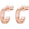 PAVOI 14K Gold Plated Thin Square Edge Open Hoop Earrings for Women | Trendy Lightweight Open Hoops(11.0 Millimeters)