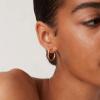PAVOI 14K Gold Plated Thin Square Edge Open Hoop Earrings for Women | Trendy Lightweight Open Hoops(20 Millimeters)