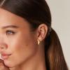 PAVOI 14K Gold Plated Wide Flat Edge Hoop Earrings for Women | Rose, White and Yellow Gold Hoops | Hypoallergenic Jewelry(Rose Gold)