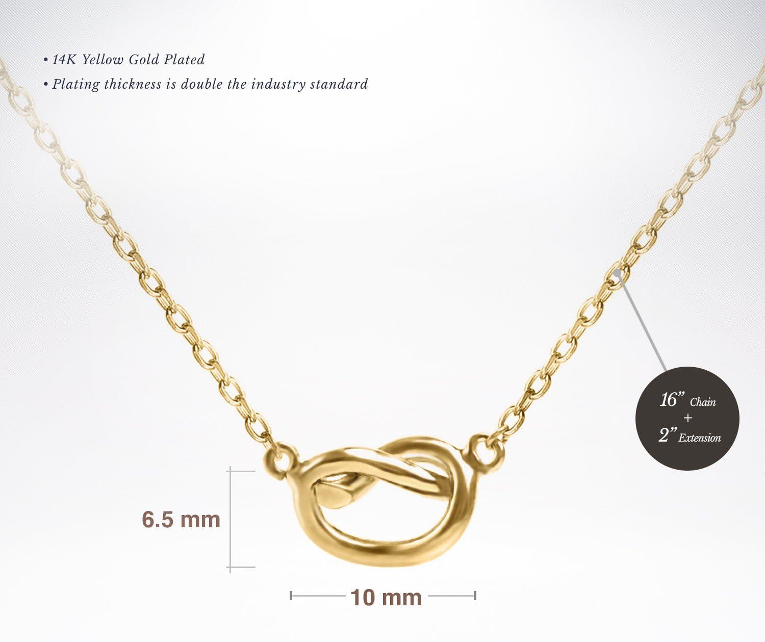 imagePAVOI 14K Gold Plated Dainty Cubic Zirconia Pendant Necklace for Women Dot Elephant Butterfly Pineapple Lock Knot Palm Tree Bow Smiley Pendant Layering Chain NecklacesYellow Gold