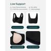 PAVOI ACTIVE Two Ways Twist Sports Bra for Women – Customizable Coverage Convertible Twist Front & Back Workout Bra, FlexFlow(Black)