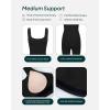 PAVOI ACTIVE Workout One-Piece for Women – Square Neck Gym Bodysuit Built-In Shelf Bra 5″ Romper Jumpsuit Shorts – HiPerform(Black)