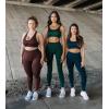 PAVOI ACTIVE Seamless Scrunch Butt Leggings | High Waisted Compression Sculpting Women Full Length Workout Pants | SculptForm(Brown)