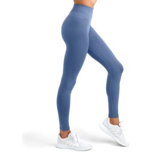 PAVOI ACTIVE Seamless Scrunch Butt Leggings | High Waisted Compression Sculpting Women Full Length Workout Pants | SculptForm(Greyish Blue)