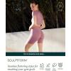 PAVOI ACTIVE Seamless Shorts | Sculpting Compression High Waisted 4.5″ & 6″ Scrunch Butt Ribbed SculptForm Biker Shorts(Stone)