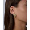 PAVOI Waterproof Hoop Earrings for Women – 14K Gold Plated Chunky, Dome, Square, Twisted Huggie Hoops – Stainless Steel Gold Earrings Bold Jewelry(Yellow Gold)