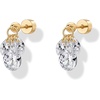 PAVOI 14K Gold Plated Stud Earrings for Women – Dangle Drop Cubic Zirconia Flatback Gold Stud Earrings – Marquise & Pear CZ – Hypoallergenic Multiple Piercing Earscape Trendy Jewelry(Yellow Gold)