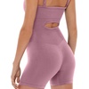 PAVOI ACTIVE Seamless One-Piece Romper | Butt Sculpting Waist Compression Women’s 5″ Workout Shaping Jumpsuit | SculptForm(Pink)