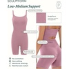 PAVOI ACTIVE Seamless One-Piece Romper | Butt Sculpting Waist Compression Women’s 5″ Workout Shaping Jumpsuit | SculptForm(Pink)