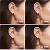 PAVOI Chunky Gold Hoop Earrings for Women, Lightweight 14K Gold Plated | Gold Hoops, Gold Plated Earrings, Womens Earrings, 14K Gold Hoop Earrings(White Gold)