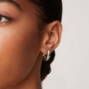 PAVOI Chunky Gold Hoop Earrings for Women, Lightweight 14K Gold Plated | Gold Hoops, Gold Plated Earrings, Womens Earrings, 14K Gold Hoop Earrings(White Gold)