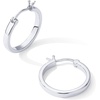 PAVOI Gold Hoop Earrings for Women, 14K Gold Plated Lightweight Hoops | Silver Hoop Earrings for Women, Gold Hoops, Hoop Earrings for Women, 925 Sterling Silver Posts(White Gold)