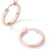 PAVOI Gold Hoop Earrings for Women, 14K Gold Plated Lightweight Hoops | Silver Hoop Earrings for Women, Gold Hoops, Hoop Earrings for Women, 925 Sterling Silver Posts(Rose Gold)