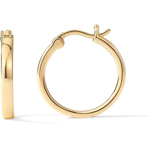 PAVOI Gold Hoop Earrings for Women, 14K Gold Plated Lightweight Hoops | Silver Hoop Earrings for Women, Gold Hoops, Hoop Earrings for Women, 925 Sterling Silver Posts(Yellow Gold)