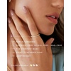 PAVOI 925 Sterling Silver Wedding Band for Women, 14K Gold Plated CZ Ring(1-Pack Rose Gold)