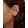 PAVOI Pack of 3 Huggie Earrings for Women, 14K Gold Plated Earring Stacks(Yellow Gold)